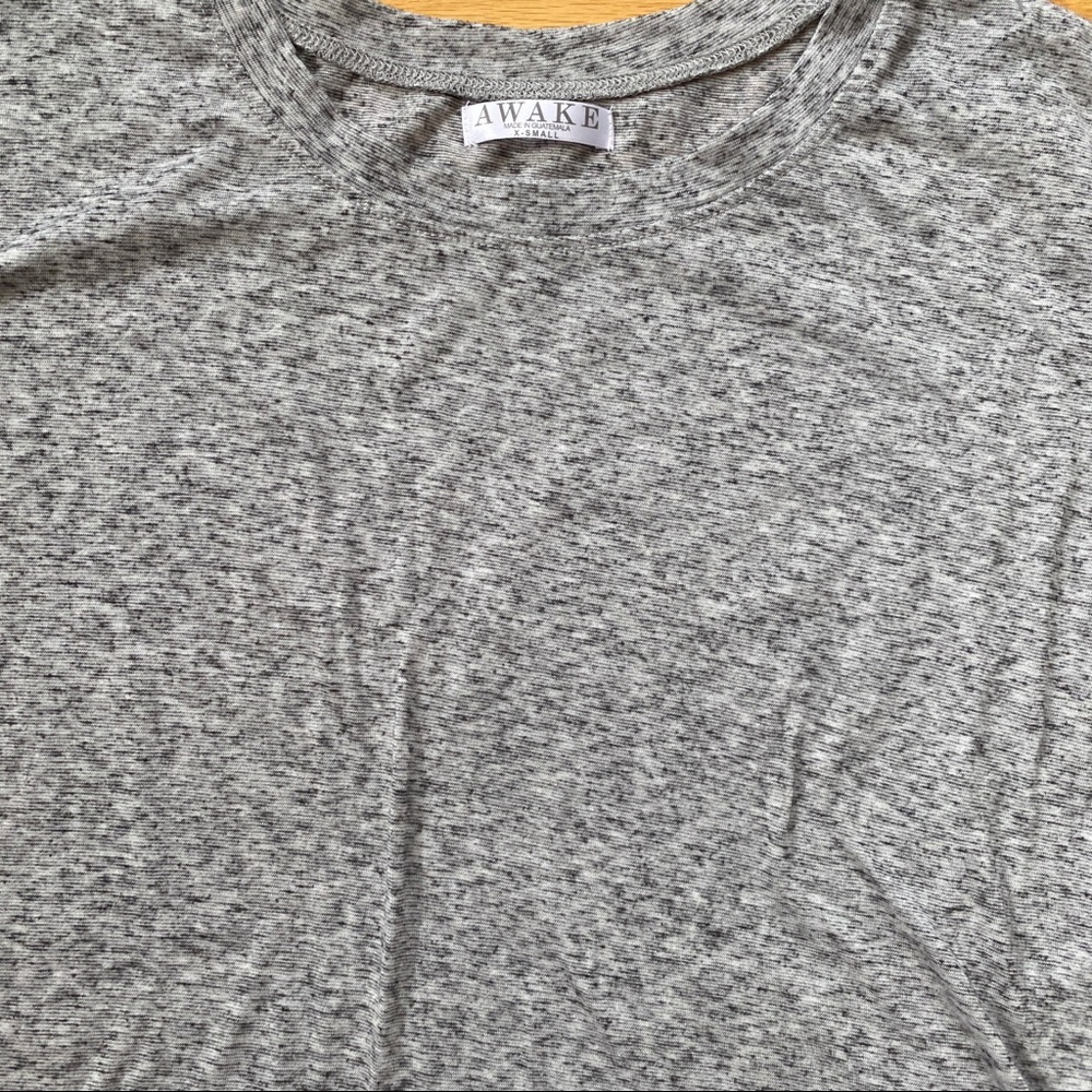 Awake Women’s Plain Gray T-Shirt X-Small - Picture 2 of 5